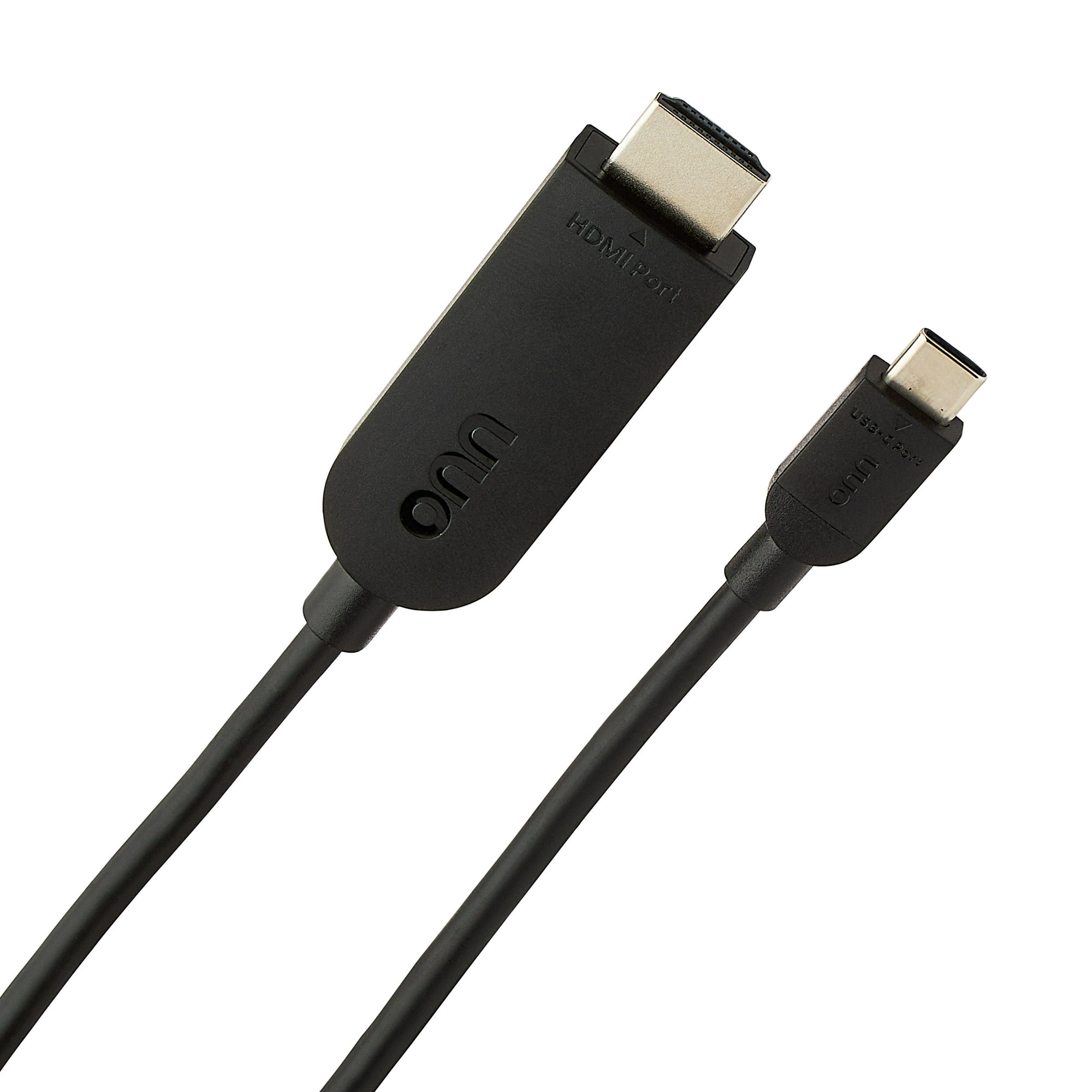 onn. USB-C to HDMI Cable (6 Feet / 1.8m), 4K Video & Audio Output for Laptop, Tablet, Phone to TV, Monitor, Projector