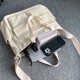 thumbnail image 2 of Bolso bandolera de lona para mujer, bolso bandolera informal con correa ajustable, bolso de compras para mujer, 2 of 9