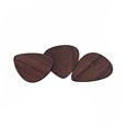 thumbnail image 4 of WRISTBIQUE 3Pcs Wood Guitar Plectrum Coffee Rosewood Easy Carry Lightweight Guitar Accessory, 4 of 8