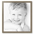 thumbnail image 2 of ArtToFrames 29" x 31" Aged White Gold Picture Frame, 29x31 inch Silver Wood Poster Frame (WOM-2036),  Pack, 2 of 7