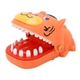 thumbnail image 3 of Push Teeth Biting Toy, Funny Cartoon Plastic Finger Biting Game Lovely  For Holiday Party Orange,Yellow, 3 of 8