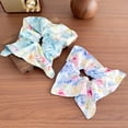 thumbnail image 3 of Artistic Oil Painting Print Hair Scrunchie Square Head Scarf Hair Elastic For Women Daily Wear and Vacation Dressingup, 3 of 10