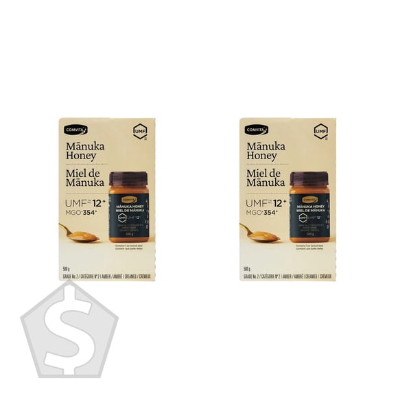 Comvita UMF 12+ Manuka Honey, Certified New Zealand Honey, Premium 500g Jar, 2-Pack (1kg Total)