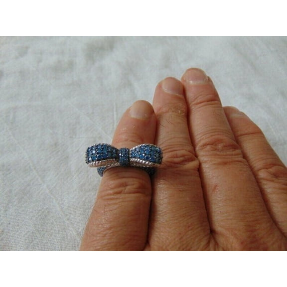 2.10Ct Round Cut Simulated Blue Sapphire Women's Halo Wedding Ring 14K White Gold Plated