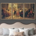 thumbnail image 3 of wall26 Framed Canvas Print Wall Art Set Concert with Frederick The Great by Adolph Menzel Cultural Historic Oil Painting Fine Art Reproduction for Living Room, Bedroom, Office - 16"x24"x3 N, 3 of 5