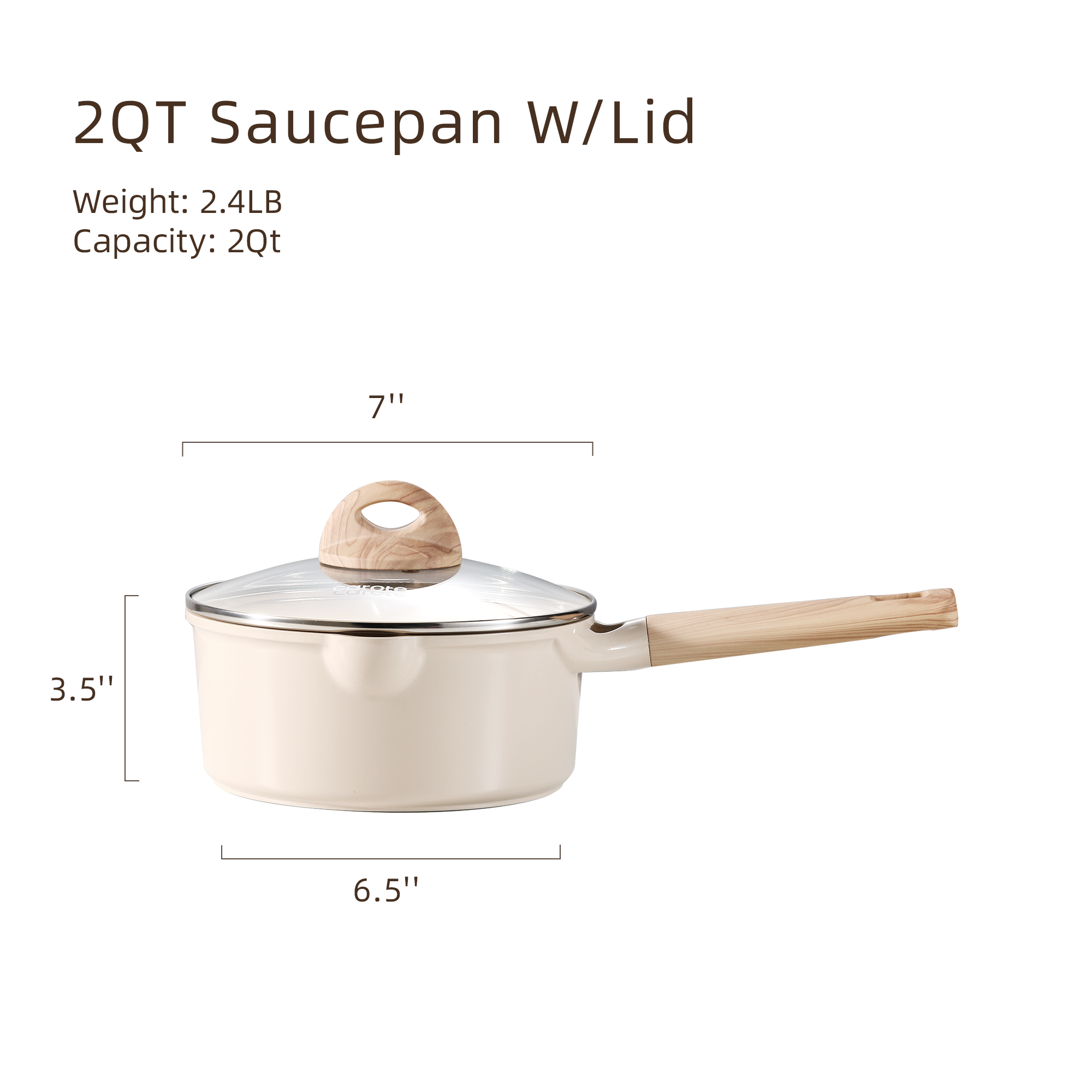 Carote 2-Quart Ceramic Non-Stick Sauce Pan photo 2