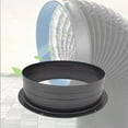 thumbnail image 1 of Brida de conexión de conducto,Brida de conexión para conducto TZ-160 redonda,negra,resistente,Conector de conducto de ventilación de aire Tubo de ventilación recto,Conector de tubería de, 1 of 8