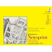Strathmore Newsprint Paper Pad, 300 Series, Smooth, 18" x 24", 50-Sheets