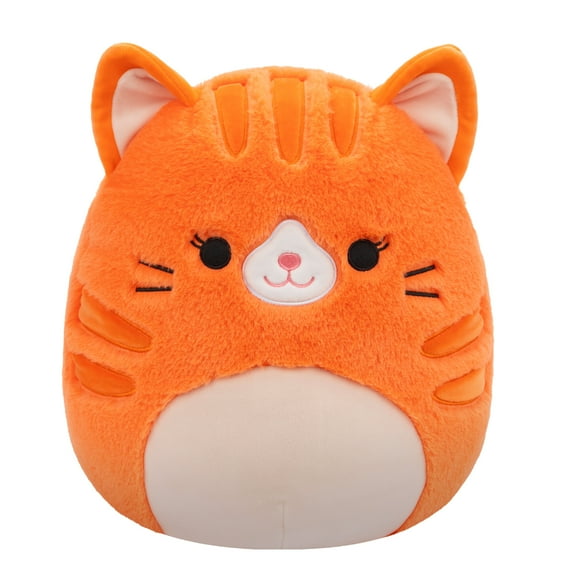 Squishmallows FuzzAMallow Official 12 inch Gigi the Orange Tabby Cat - Child's Ultra Soft Plush Toy