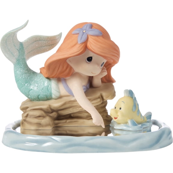 Precious Moments Sea The Treasure Beneath The Surface Disney Ariel Figurine , 1 Each