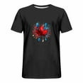 thumbnail image 3 of Tops para hombre, blusas y camisas de cuello redondo y manga corta para hombre, blusas casuales de moda con cuello redondo y manga corta para hombre, blusas de poliéster para hombre, 3 of 5