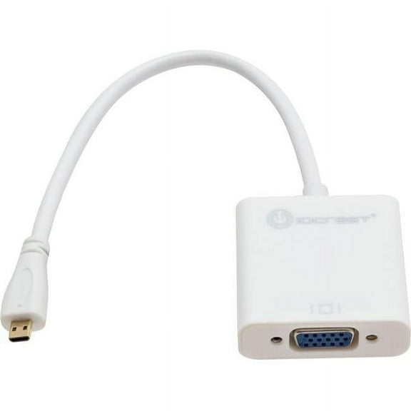 Micro HDMI to VGA Cable Adapter, White