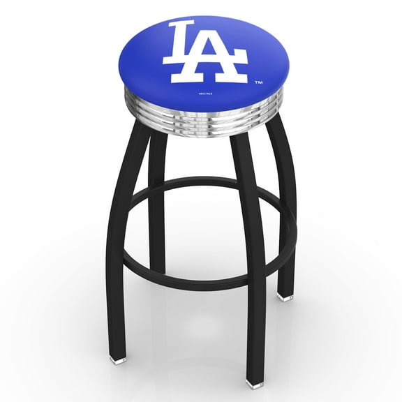 Los Angeles Dodgers 25" Swivel Counter Stool with Chrome Accent