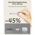 thumbnail image 5 of 30W USB C Charger, Flat USB Wall Charger with USB C and USB A Ports, Super Thin USB Wall Plug for MacBook Pro/Air/iPad Pro, iPhone 15/14/13/12 and Galaxy S23,S22 etc (Purple-30W), 5 of 8