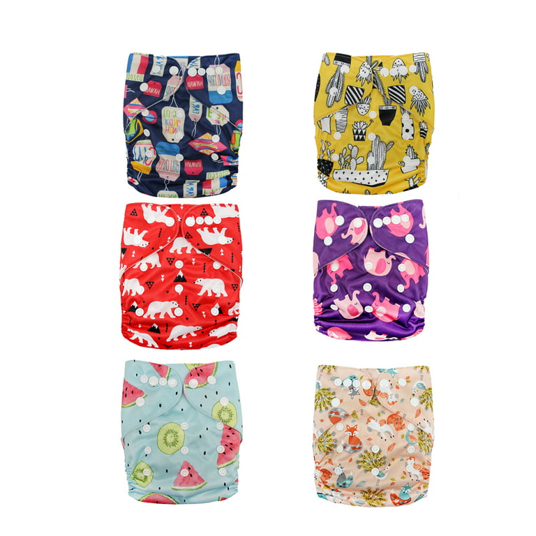 Baby Diaper Reusable Diapers Swim Adjustable Washable Cloth Microfiber  Shower Pocket Inserts Nappy Nappies Pants