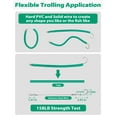 thumbnail image 3 of BLUEWING 12in Trolling Tube Fishing Lure with Soft Stainless Steel Wire and Single Hook Saltwater Striped Bass Trolling Tube Teaser Green, 3 of 7