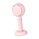 thumbnail image 5 of Ventilador de mesa silencioso con luz LED para maquillaje, pequeño ventilador de refrigeración para interiores, dormitorios y coches. Rosa, 5 of 9