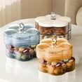 thumbnail image 1 of Sentmoon Bins for Organization Storage Containers for Organizing Divided Serving Tray with Lid Serving Snack Bowls Candy with Lid Plastic Food Organizer for Sweet Nut Crackers Snacks, 1 of 7