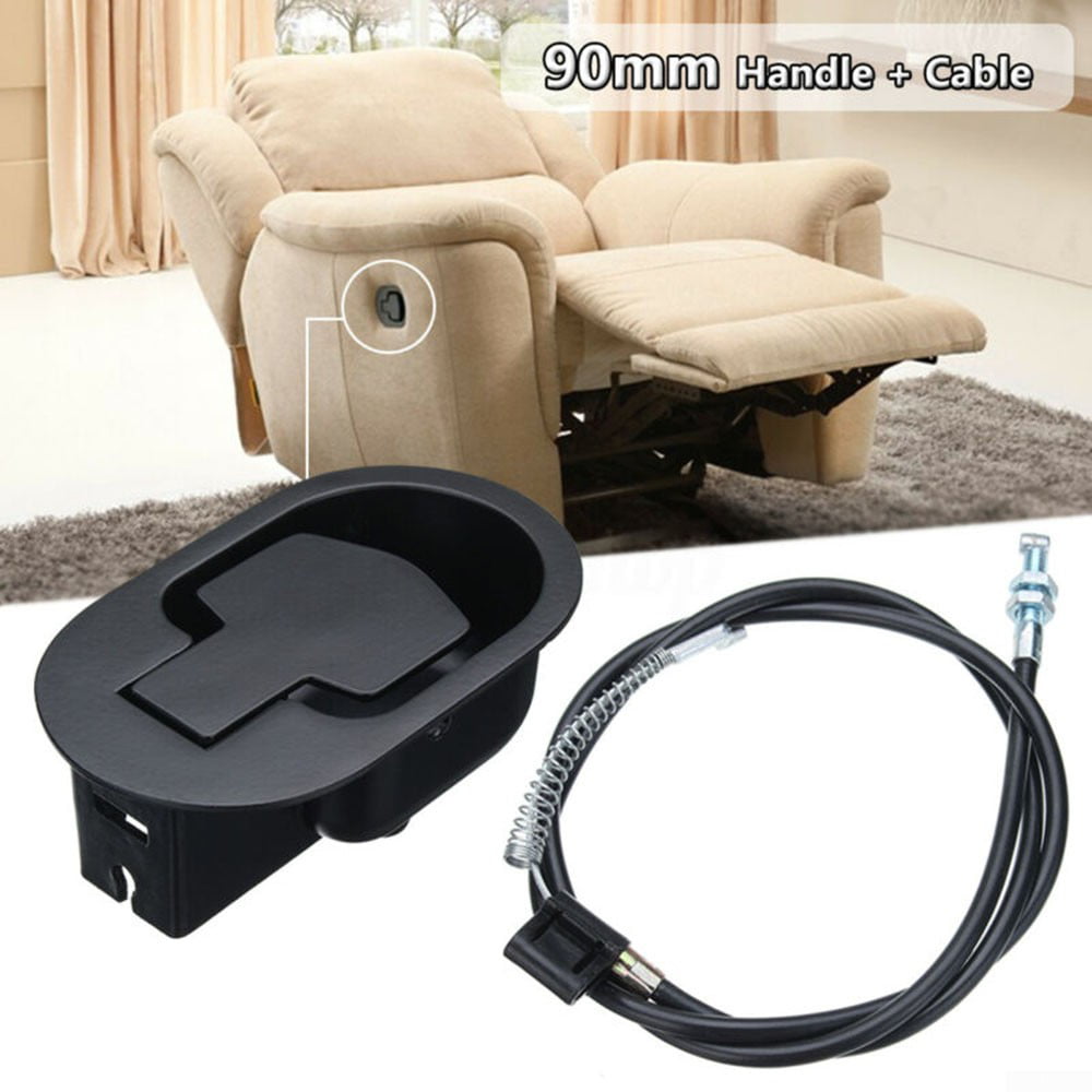 Sofa Recliner Release Pull Handle Part Black Longer End Cable Fits Funiture XI 