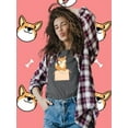thumbnail image 2 of Cute Shiba Inu In Box T-Shirt Women -Image by Shutterstock, Female 5X-Large, 2 of 4
