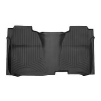 WeatherTech FloorLiner HP Custom Fit Floor Mats compatible with Silverado 1500, Sierra 2500HD/3500HD, Sierra 1500, Silverado 2500HD/3500HD - 2nd Row (full coverage), Black