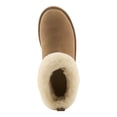 thumbnail image 5 of L'Artiste BRANDAI-CURLI Shearling Ankle Boot – Embossed Leather & Suede Slip-On with Whipstitch Detail, 5 of 9