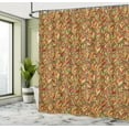 thumbnail image 4 of Ambesonne Leaves Shower Curtain, Autumn Faded Leafage, 69"Wx84"L, Multicolor, 4 of 4