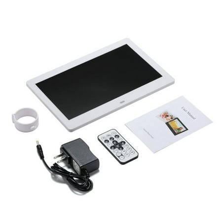 Image of 10.1 Digital Photo Frame 1024x600 LED Backlight Electronic Photo Album LCD Photo Frame Holder Picture Music Video Player 40mah