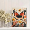 thumbnail image 2 of Qisvanset Framed Canvas Wall Art 12x16 Inch Pink Butterfly Floral Cottage Core Nursery Wall Decor, 2 of 5
