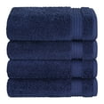 thumbnail image 5 of Cotton Paradise 100% Cotton Turkish 4 Piece Hand Towel Set, Soft Absorbent Face Towels Clearance Set, Navy Blue, 5 of 6