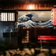 thumbnail image 2 of Cortina horizontal de estilo japonés para restaurante de sushi, barra izakaya, cortina decorativa, partición de cocina, 2 of 5