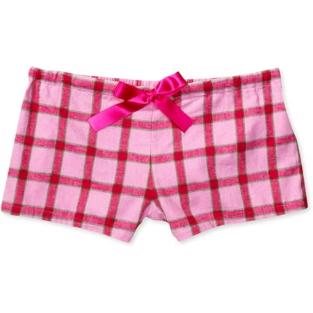 No Boundaries - Juniors Flannel Boxer Shorts