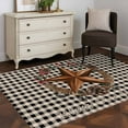 thumbnail image 4 of Farmhouse Country Area&nbsp;Rug 2.7x5ft Star Bless This Home Black Buffalo Plaid Non-Slip&nbsp;Washable Square&nbsp;Rugs Soft Felt Indoor Floor Mat for Bedroom Kitchen Living Room Bathroom, 4 of 9