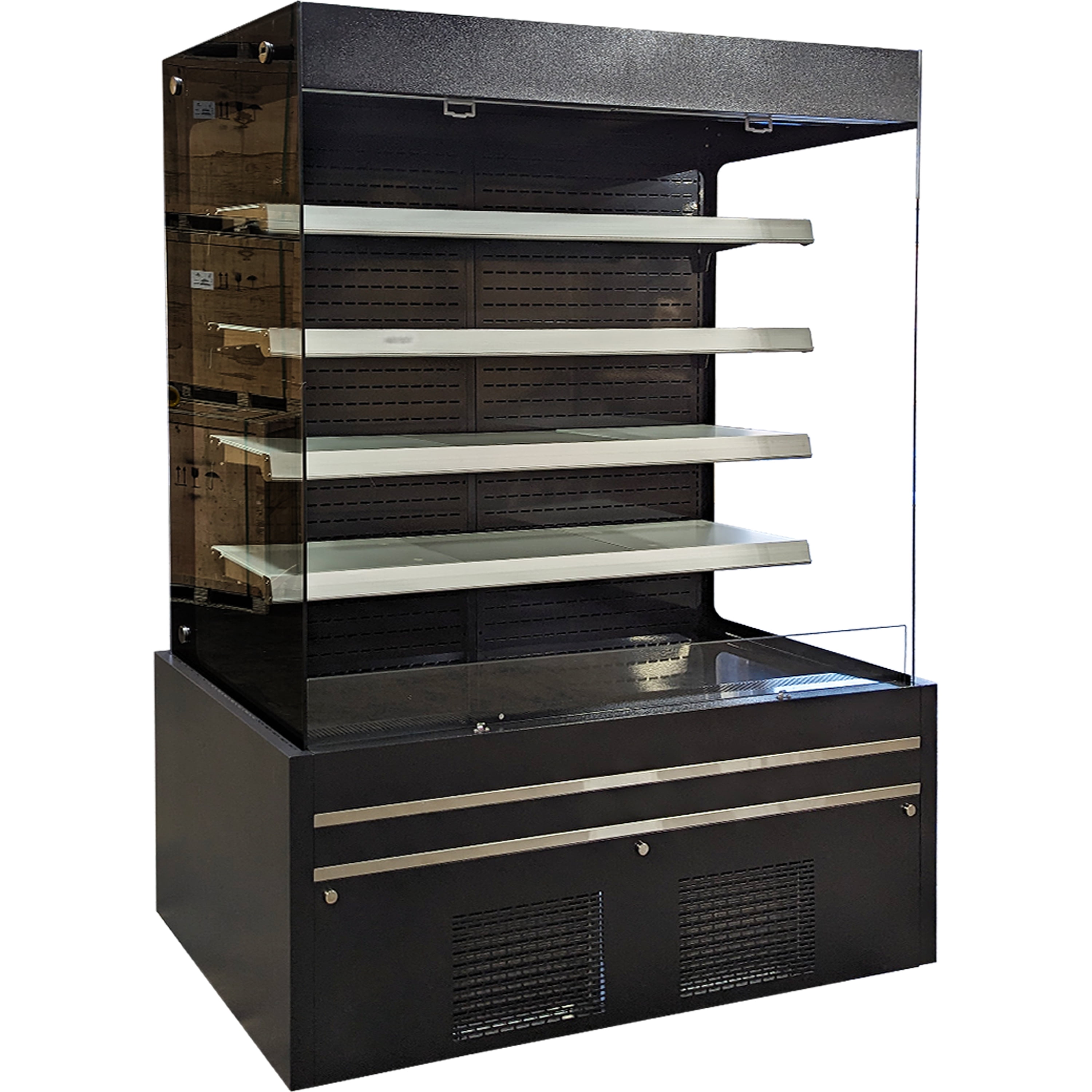 60 in. Commercial Open Air Merchandiser Refrigerator Cooler 34 Cu.Ft. Grab and Go Vertical Display Cooler ETL NSF