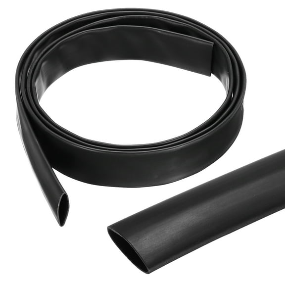 Uxcell 1/2 Inch Heat Shrink Tubing Waterproof, 3:1 Dual Wall Marine Adhesive Lined Industrial Heat Shrink Tube Wiring Wrap 4ft, Black