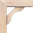 thumbnail image 3 of Ekena Millwork 5 1/2"W x 18"D x 18"H Olympic Block Smooth Bracket w/ Offset Brace, Douglas Fir, 3 of 25