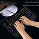 thumbnail image 3 of Teclado mecánico Urban Radius, teclado retroiluminado, eje verde, teclado para juegos de 87 teclas, teclado luminoso, 3 of 5