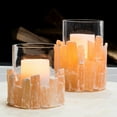 thumbnail image 4 of Sagebrook Home Selenite and Glass Cylinder Hurricane Candle Holder, 4 of 4