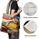 thumbnail image 3 of Caitie's Classroom Bolso de tela con estampado de lienzo para mujer, bolsa de compras reutilizable y estética, con cremallera interior, regalo para mujer, 35 × 40 cm., 3 of 6
