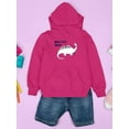 thumbnail image 3 of Lovely Dino Princess Roar Hoodie Juniors -Image by Shutterstock,  Medium, 3 of 4