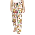 thumbnail image 2 of Lsque Fall harvest truck pumpkin Print Women's Pajama Pants, Lounge Pant - Comfortable Home Wear,Elastic Waistband, Stylish Design-Small, 2 of 9
