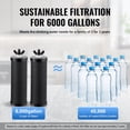 thumbnail image 4 of Stainless Steel Countertop Water Filter, 2.25 Gallon Gravity-Fed System with Dual Carbon Filters, Removes Lead&Chlorine for Home, RV, Camping Use, 4 of 12