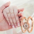 thumbnail image 1 of Anillo de moda para mujer Anillo de bodas de diamante redondo de diamante completo de oro Regalo 1 anillo de pieza 1 pieza Wmkox8yii shlkj834, 1 of 1