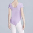 thumbnail image 2 of VINGT ANS Girls Short Sleeve Team Basic Leotard Ballet Dance Gymnastics, 2 of 4