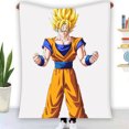thumbnail image 1 of Goku Transformation Thunder Black Super Saiyan Blanket, 1 of 3