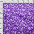 thumbnail image 3 of oneOone Viscose Chiffon Purple Fabric Floral Silhouette Quilting Supplies Print Sewing Fabric By The Yard 42 Inch Wide, 3 of 4