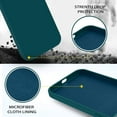 thumbnail image 4 of For Iphone 12 Case Iphone 12 Pro Case Liquid Silicone Slim Cover With Microfiber Lining Shockproof Protective Case For Iphone 12/12 Pro 6.1 Inch Deep Green[o1289], 4 of 5
