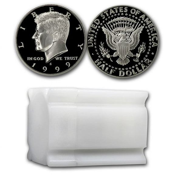 1999-S Kennedy Half Dollar 20-Coin Roll Proof