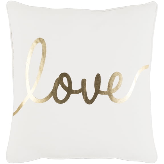 Artistic Weavers Glyph Romantic Love 18" x 18" Pillow (with Poly Fill)