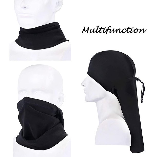 Balaclava Face Warmer Thermal Fleece Face Mask Casco en uno Forro elástico cálido a prueba de viento con cordón para el cuello Máscara de esquí de invierno Sbalaclava Motorcy